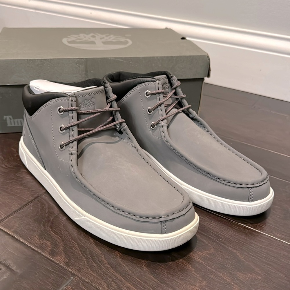 Timberland gray groveton mock toe chukka NIB 9.5